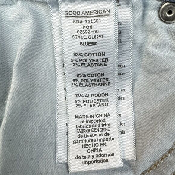 Good American Good Legs Jeans 2/26 Blue Ultimate Skinny Mid-Rise GL899T - Picture 13 of 14